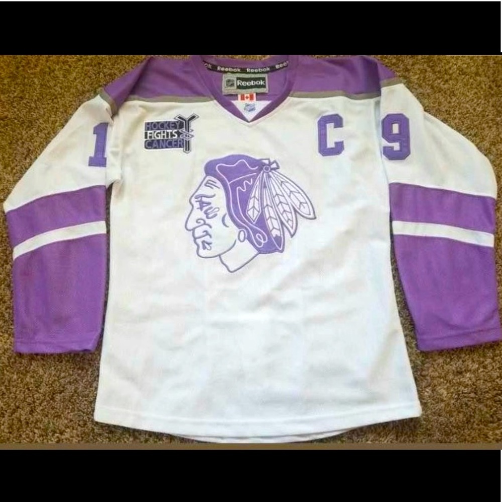 Blackhawks Hockey Jersey Breast Cancer Edition
